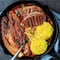 Commercial Chef 3-Piece Cast Iron Skillet Set - 8/10/12 CHCI03PK - alternate 2